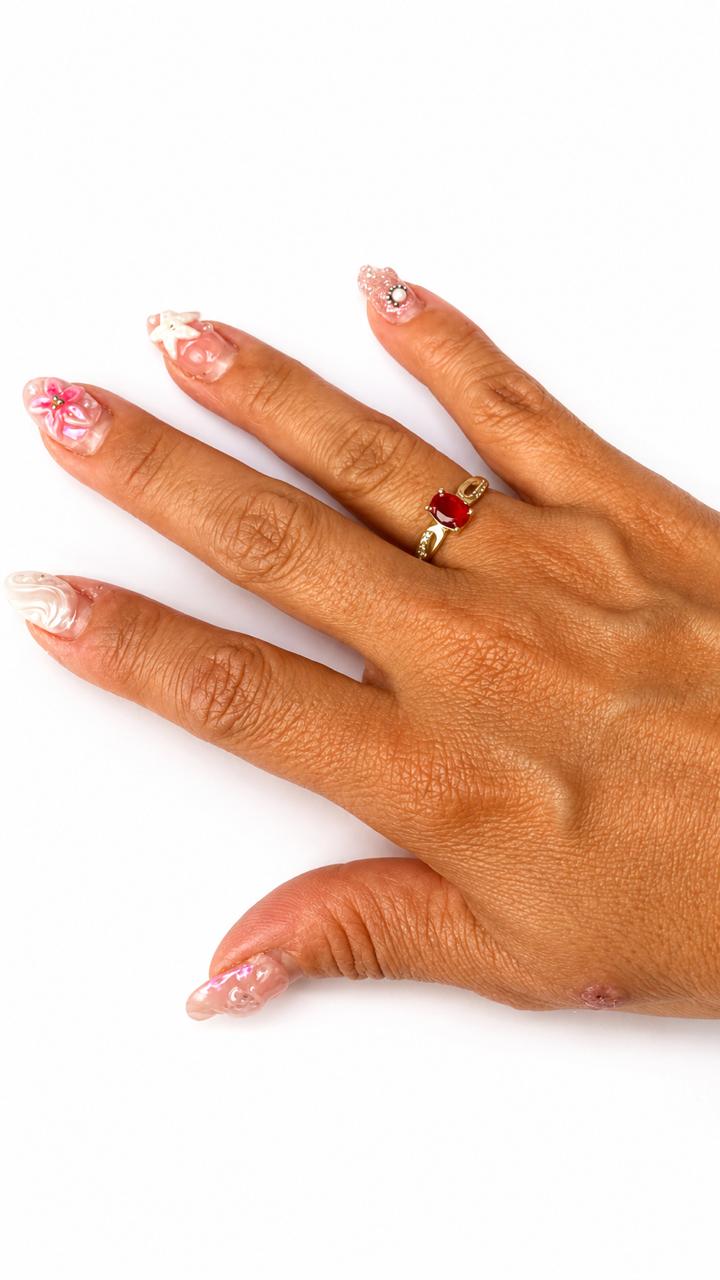 Anillo Corazón de Fuego