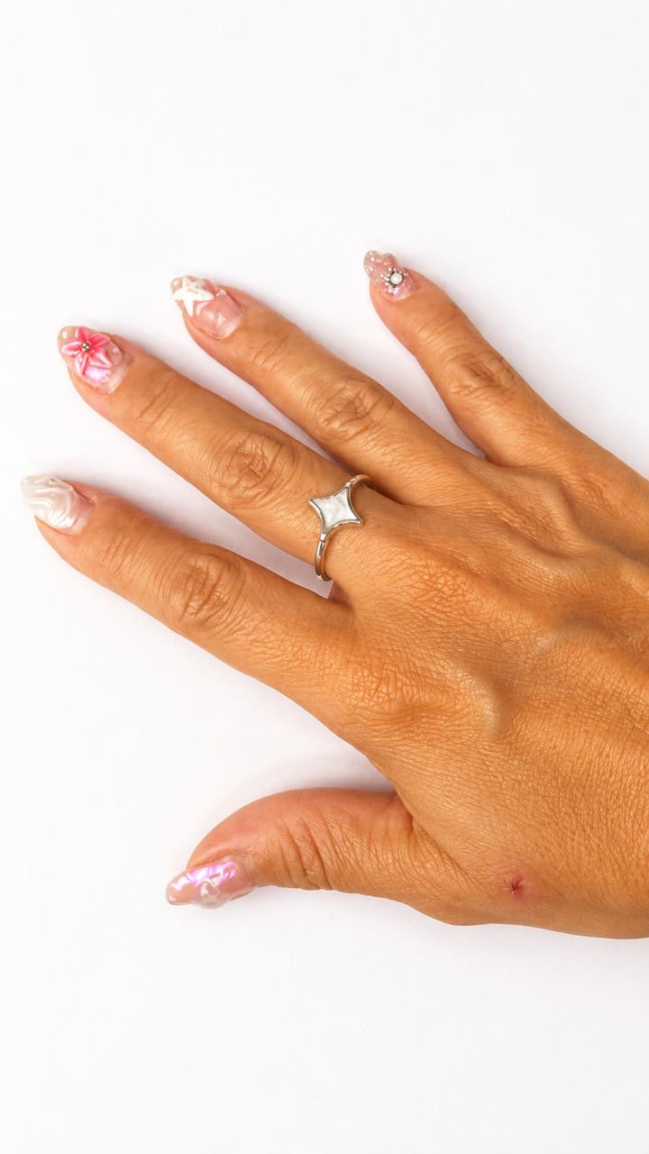 Anillo estrella ópalo