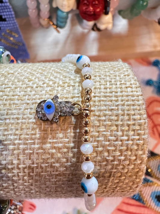 Pulsera cristal mano de Fátima